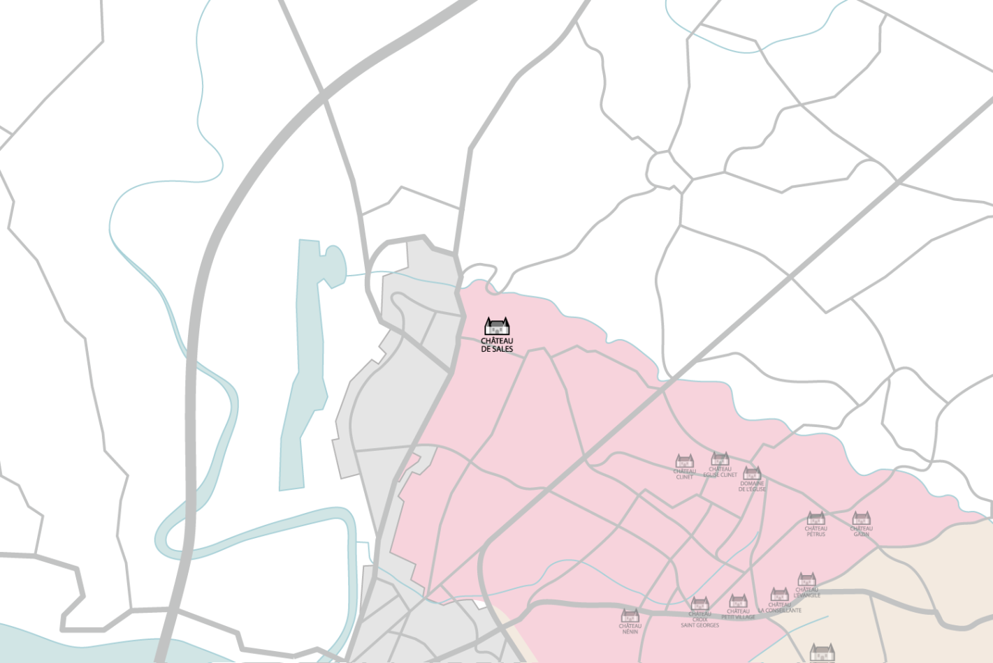 Carte Château de Sales
