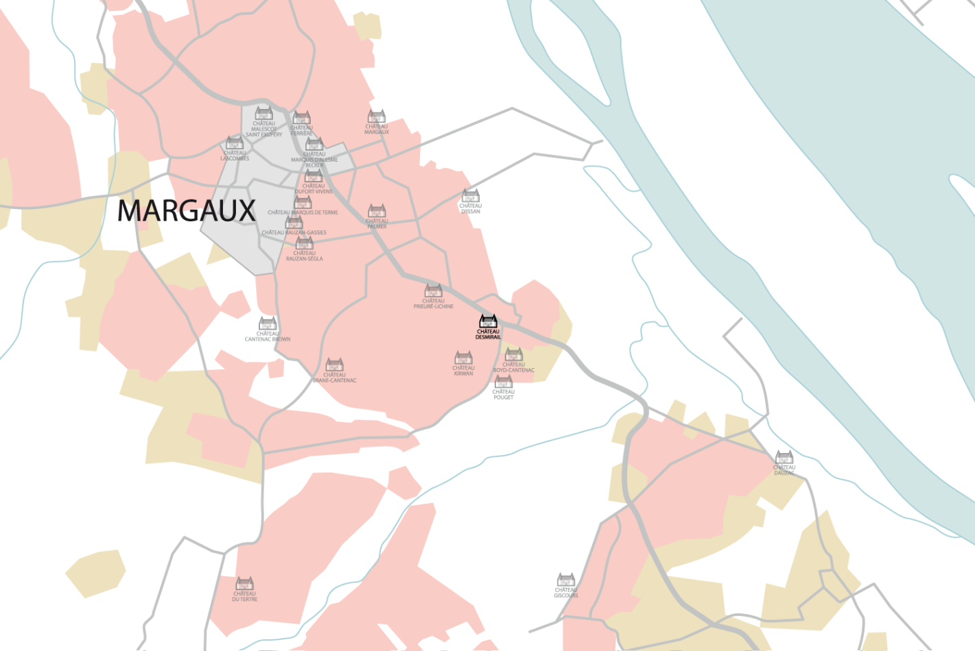 Carte Château Desmirail