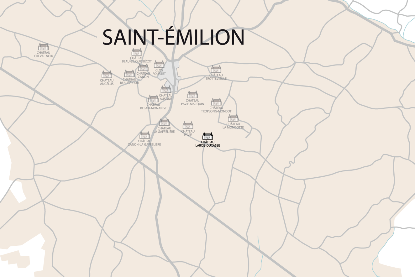 Carte Château Larcis Ducasse